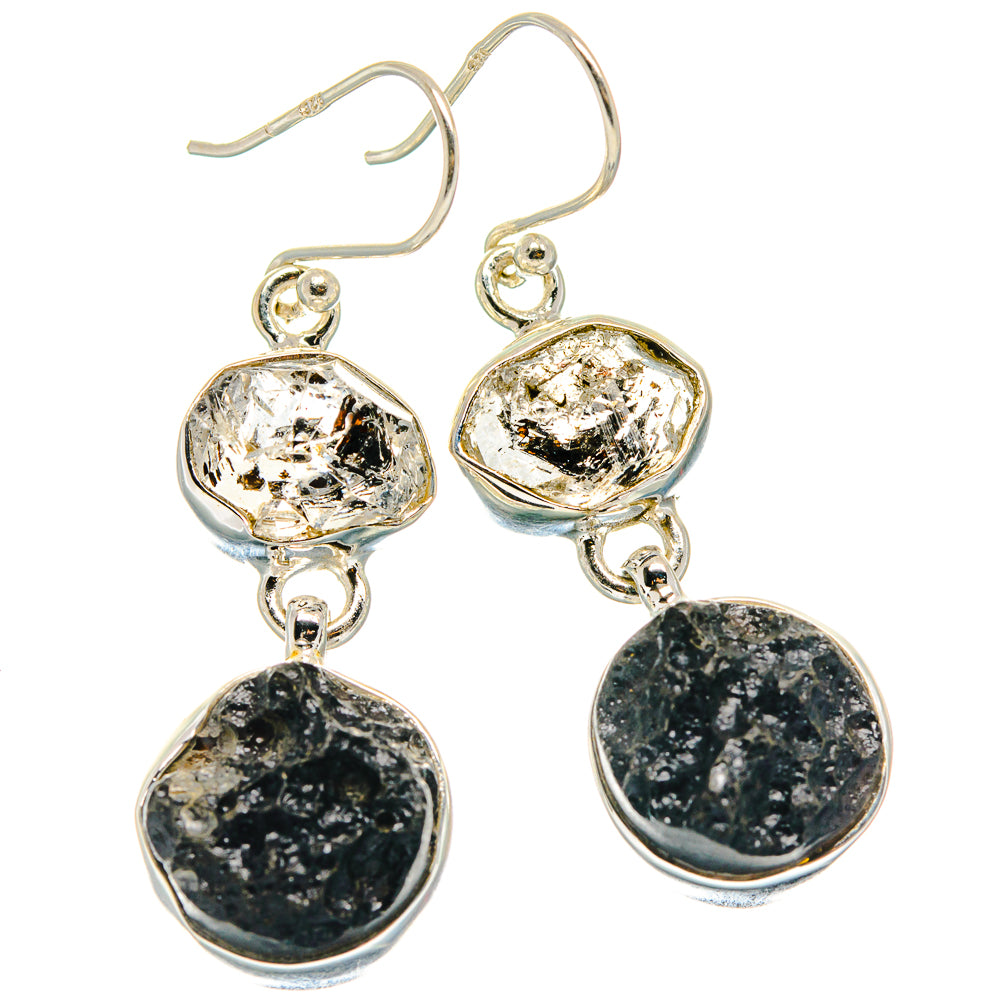 Tektite Earrings handcrafted by Anasilvercos - EARR425107 - Photo 2