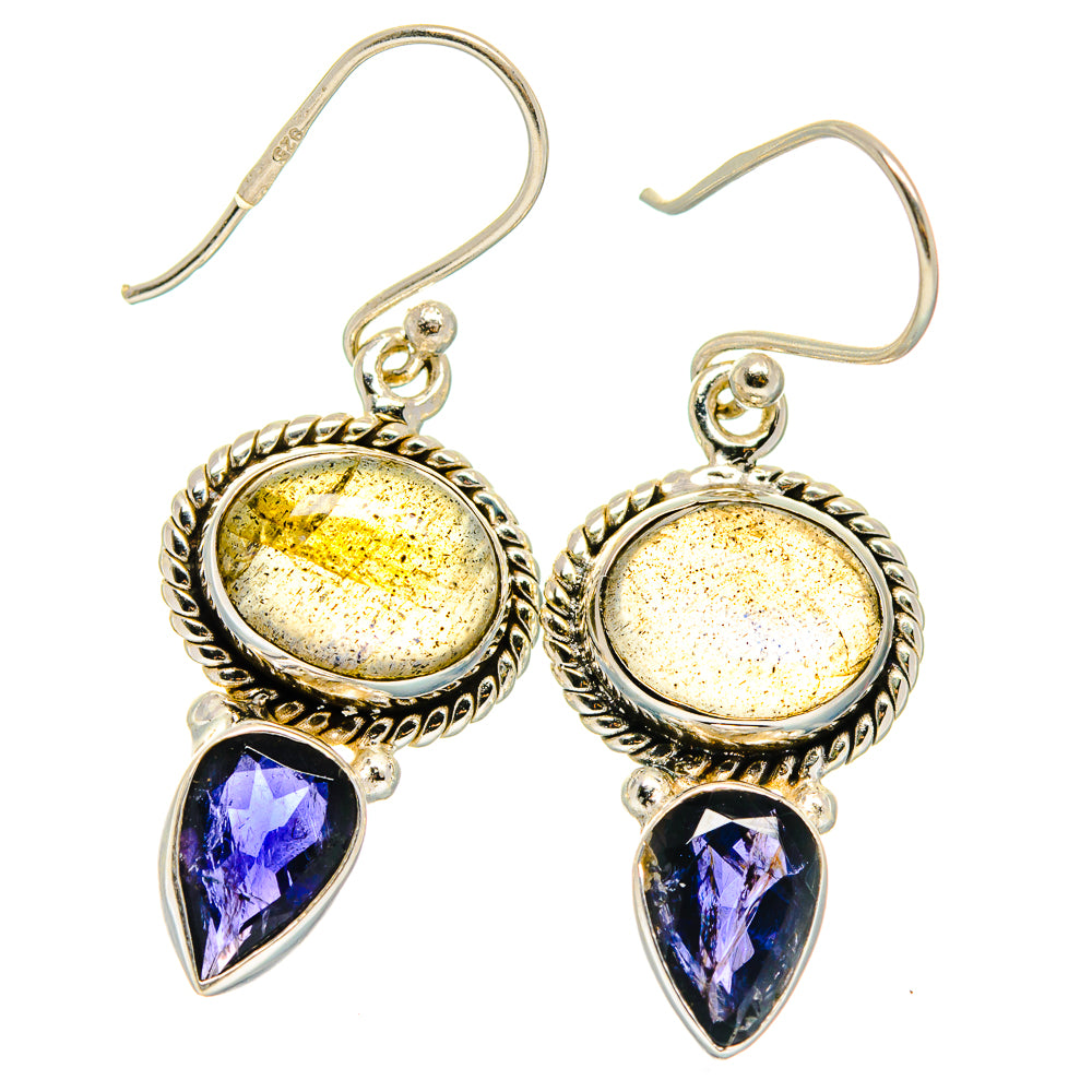 Labradorite Earrings handcrafted by Anasilvercos - EARR425112 - Photo 2