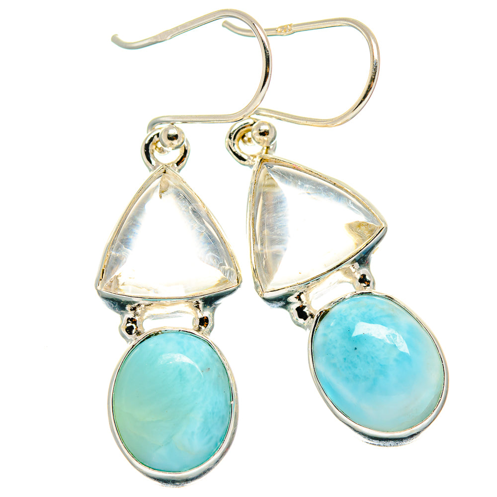 Larimar Earrings handcrafted by Anasilvercos - EARR425143 - Photo 2