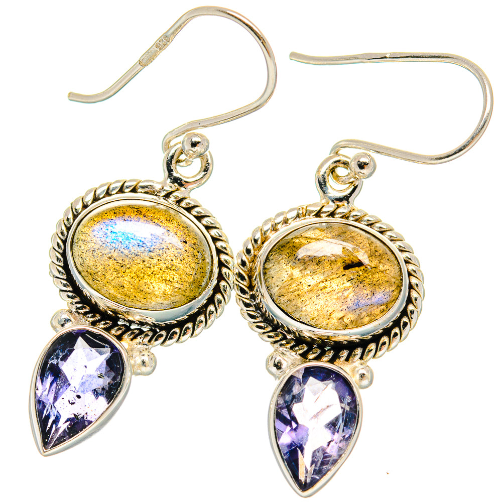 Labradorite Earrings handcrafted by Anasilvercos - EARR425178 - Photo 2