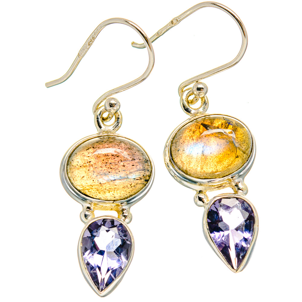 Labradorite Earrings handcrafted by Anasilvercos - EARR425180 - Photo 2