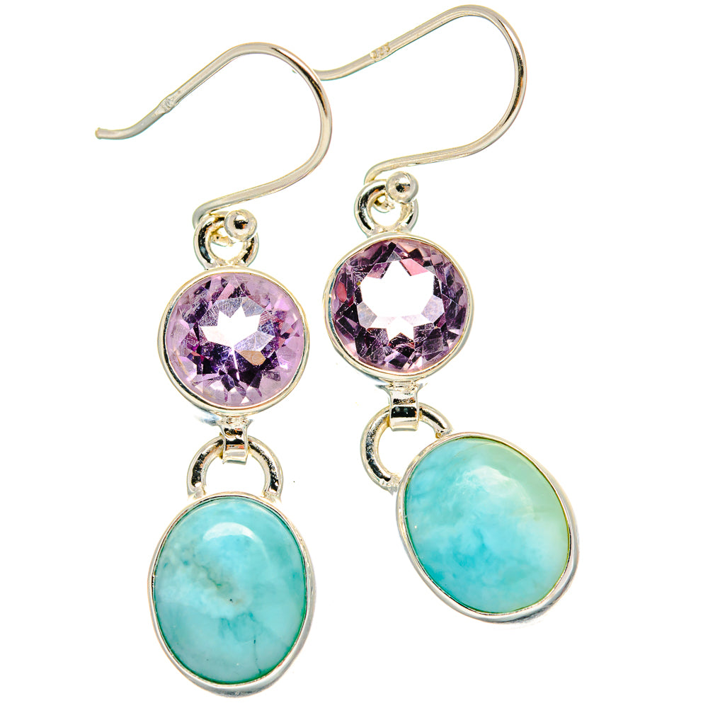 Larimar Earrings handcrafted by Anasilvercos - EARR425197 - Photo 2