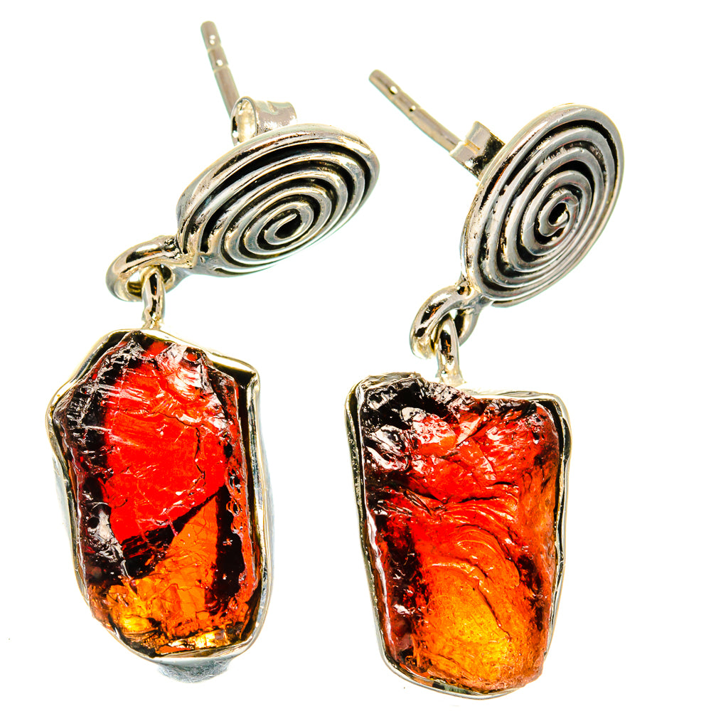 Garnet Earrings handcrafted by Anasilvercos - EARR425215 - Photo 2