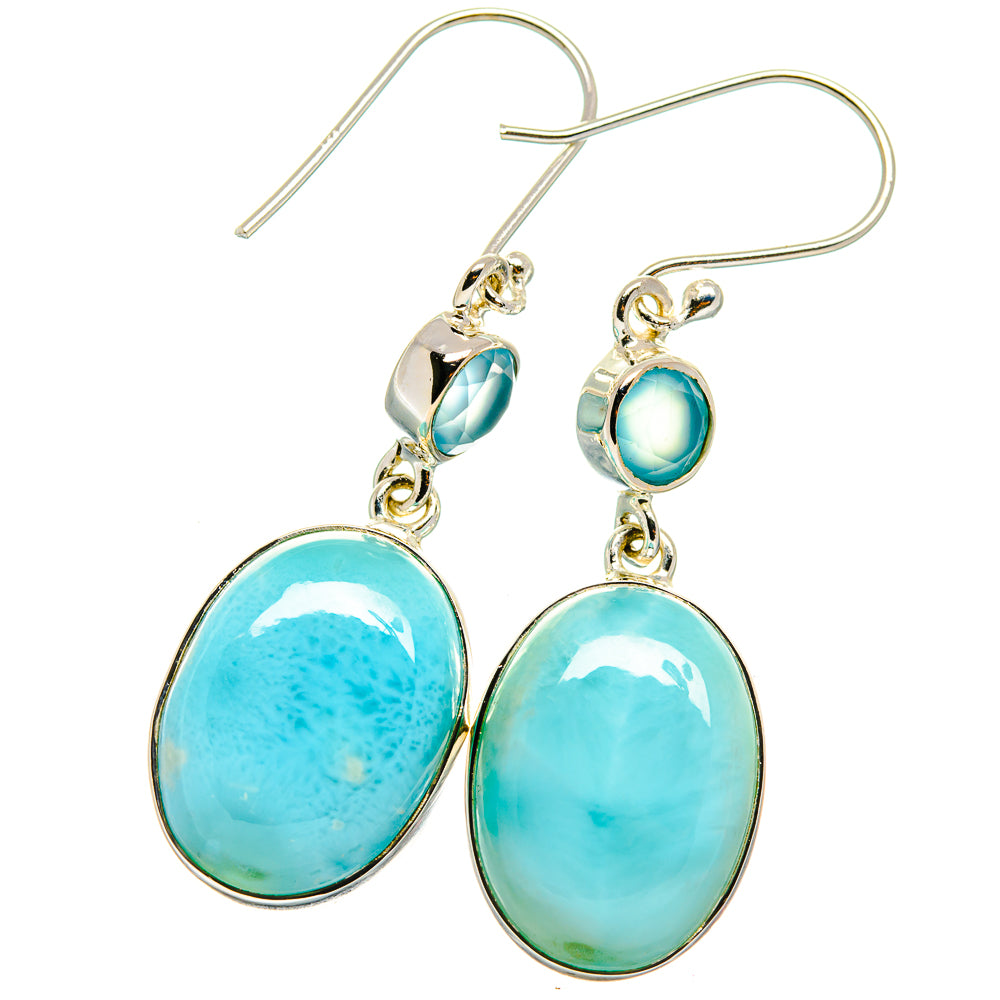 Larimar Earrings handcrafted by Anasilvercos - EARR425220 - Photo 2