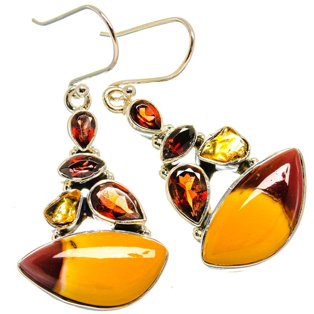 Mookaite Earrings handcrafted by Anasilvercos - EARR425221 - Photo 2