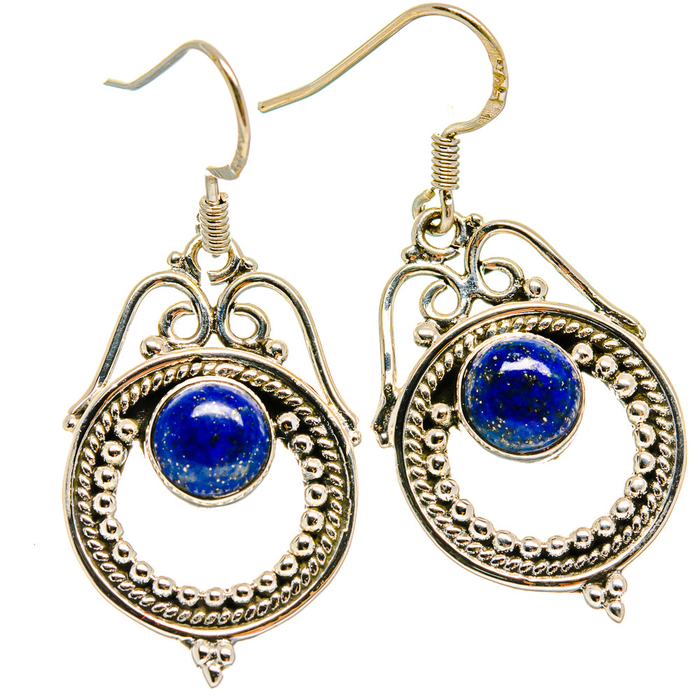 Lapis Lazuli Earrings handcrafted by Anasilvercos - EARR425226 - Photo 2