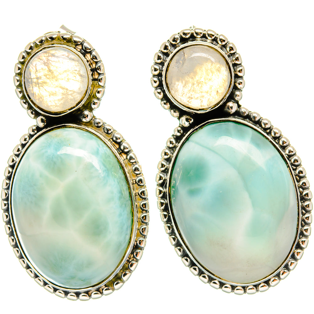 Larimar Earrings handcrafted by Anasilvercos - EARR425240 - Photo 2