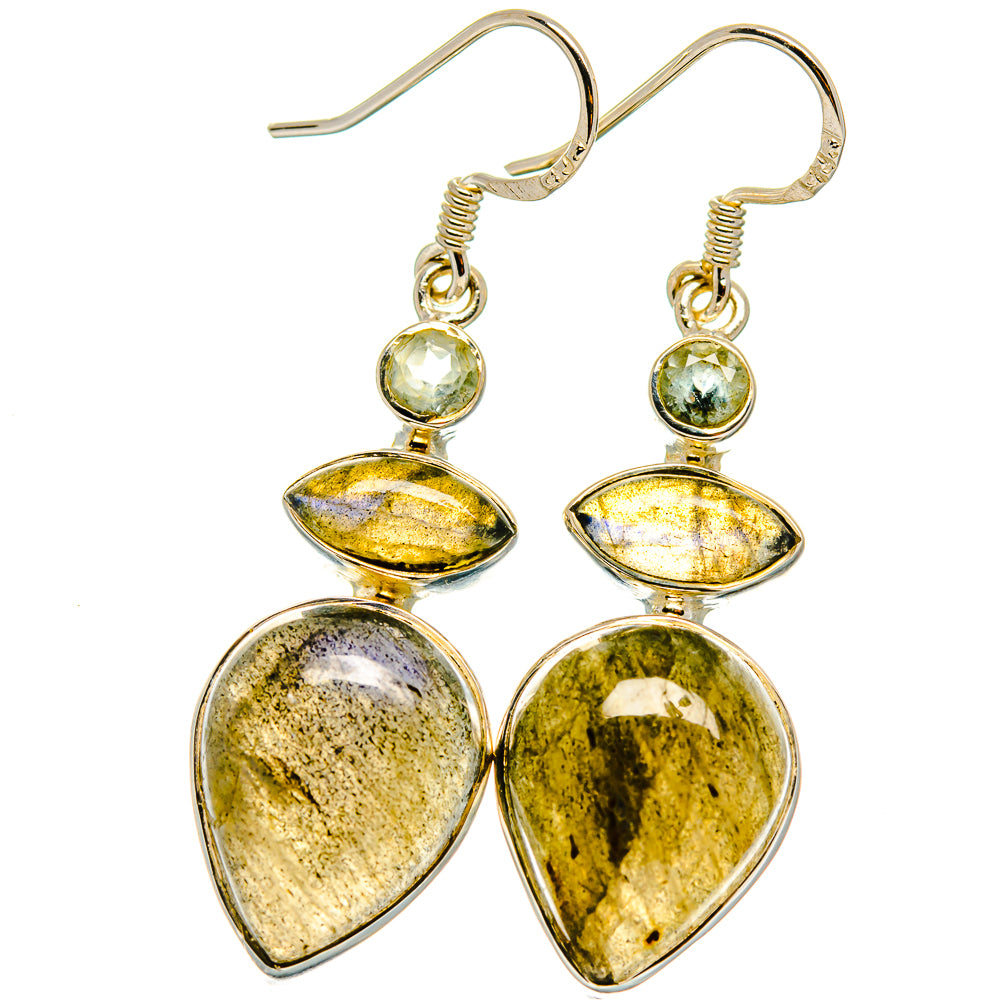 Labradorite Earrings handcrafted by Anasilvercos - EARR425249 - Photo 2