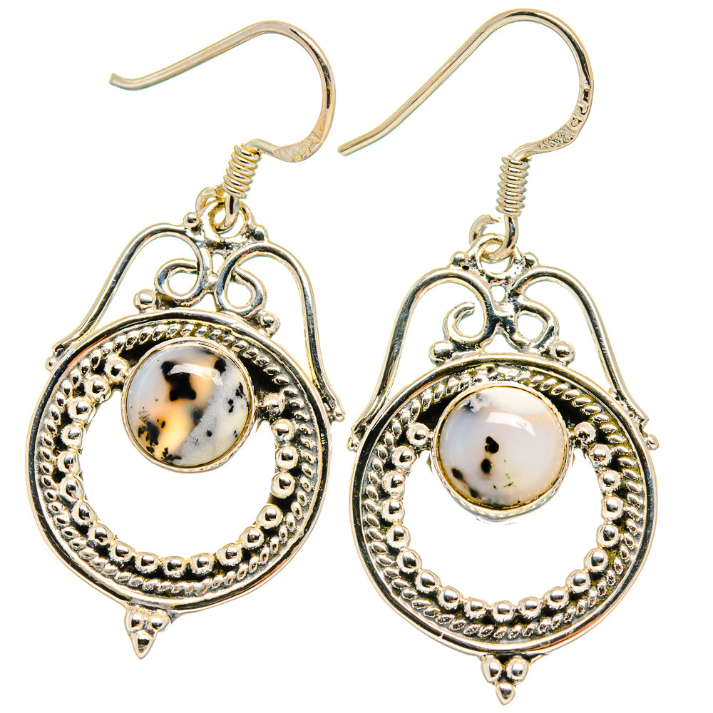 Dendritic Opal Earrings handcrafted by Anasilvercos - EARR425253 - Photo 2