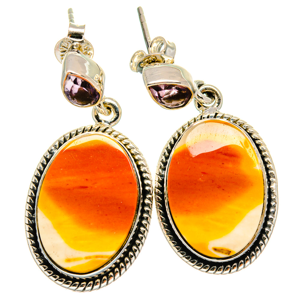 Mookaite Earrings handcrafted by Anasilvercos - EARR425267 - Photo 2