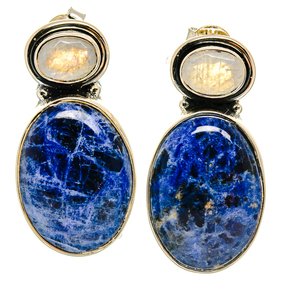 Sodalite Earrings handcrafted by Anasilvercos - EARR425270 - Photo 2
