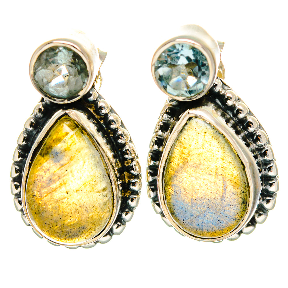 Labradorite Earrings handcrafted by Anasilvercos - EARR425275 - Photo 2