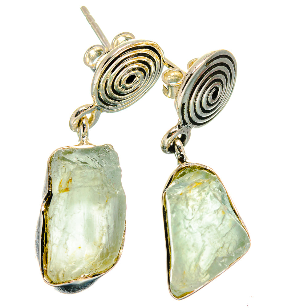 Prehnite Earrings handcrafted by Anasilvercos - EARR425285 - Photo 2