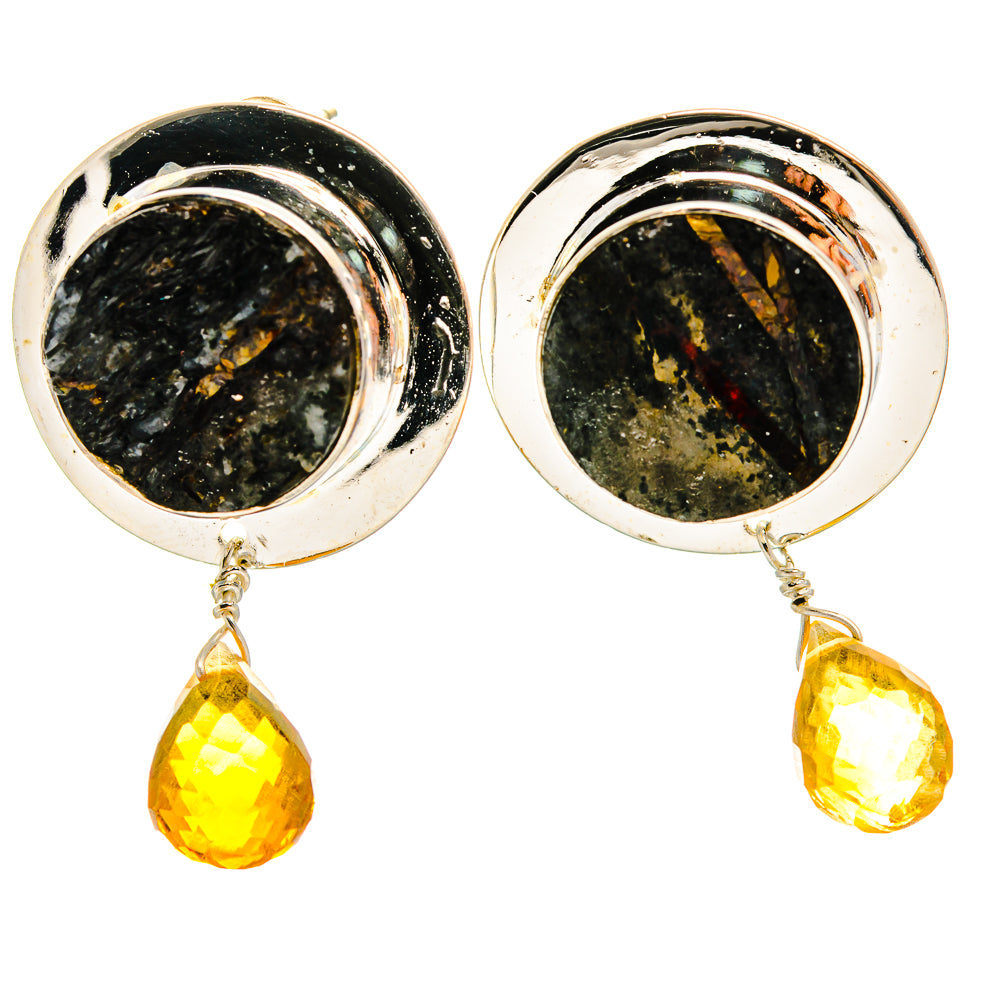 Tektite Earrings handcrafted by Anasilvercos - EARR425299 - Photo 2