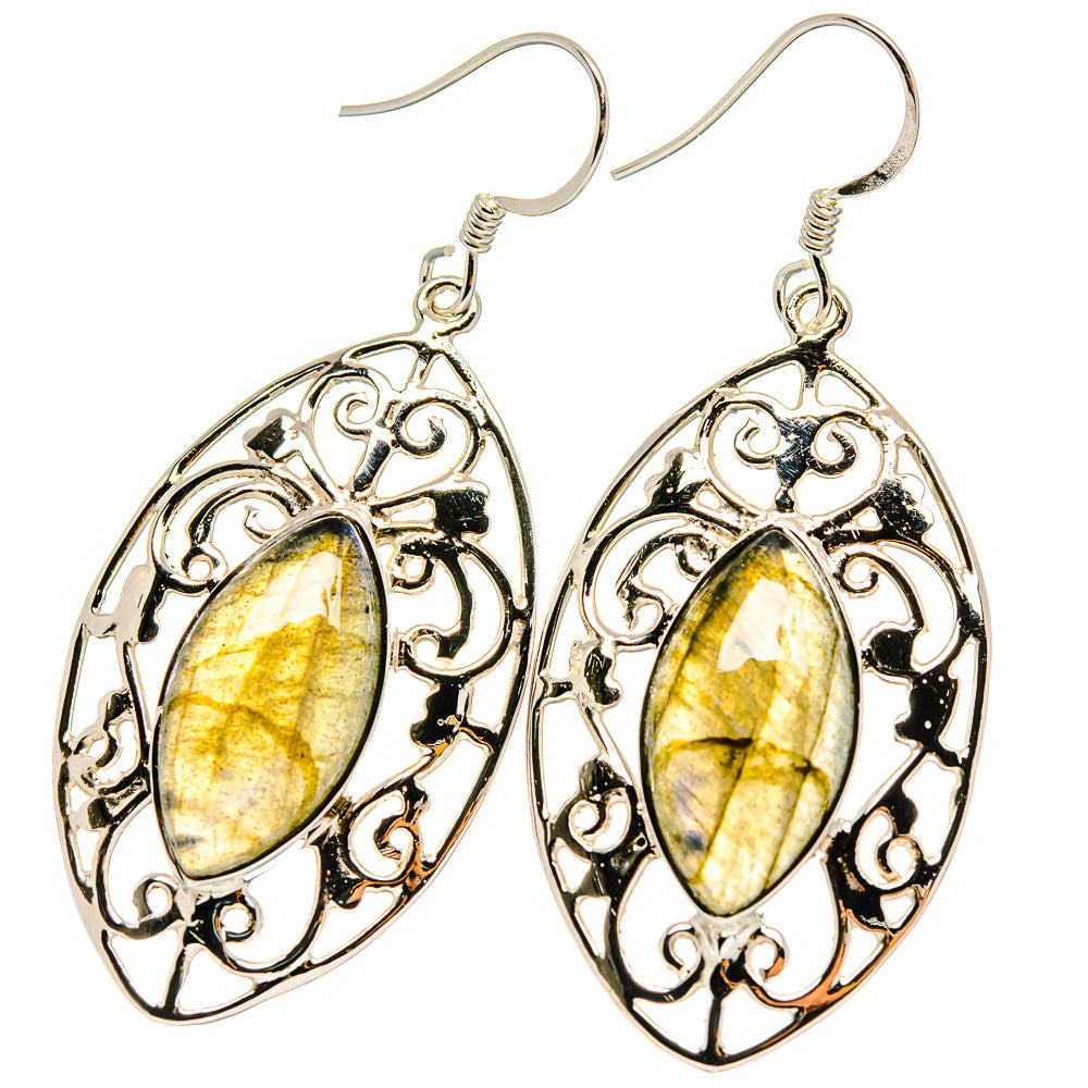 Labradorite Earrings handcrafted by Anasilvercos - EARR425303 - Photo 2