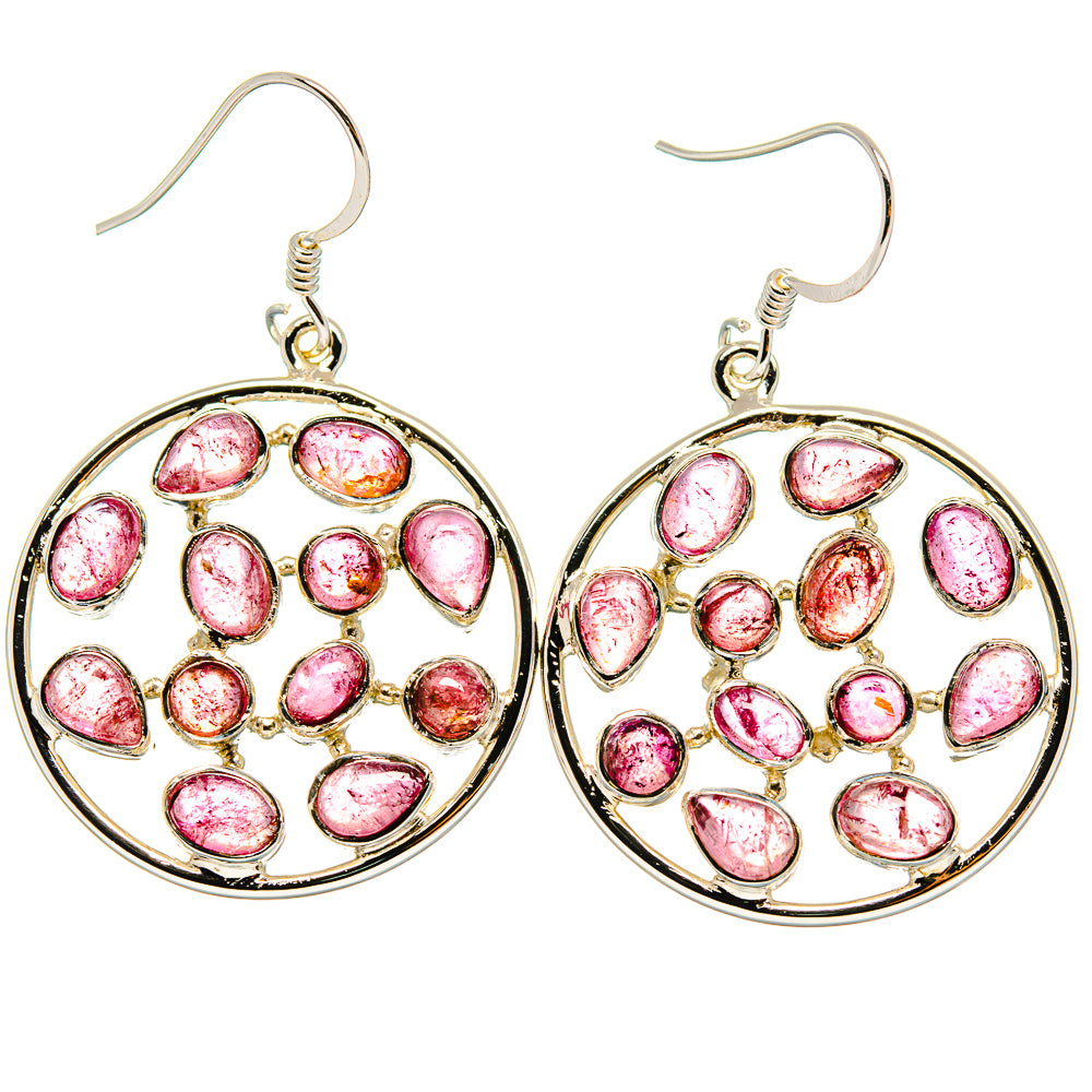 Pink Tourmaline Earrings handcrafted by Anasilvercos - EARR425307 - Photo 2