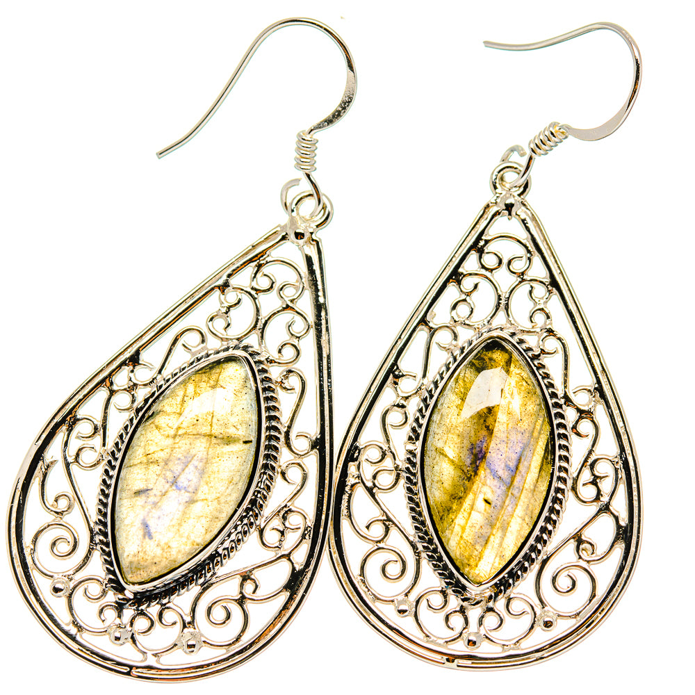 Labradorite Earrings handcrafted by Anasilvercos - EARR425312 - Photo 2