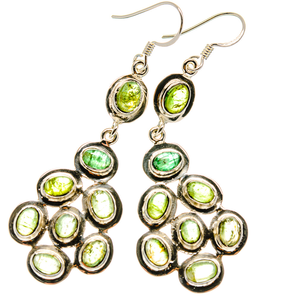 Green Tourmaline Earrings handcrafted by Anasilvercos - EARR425316 - Photo 2
