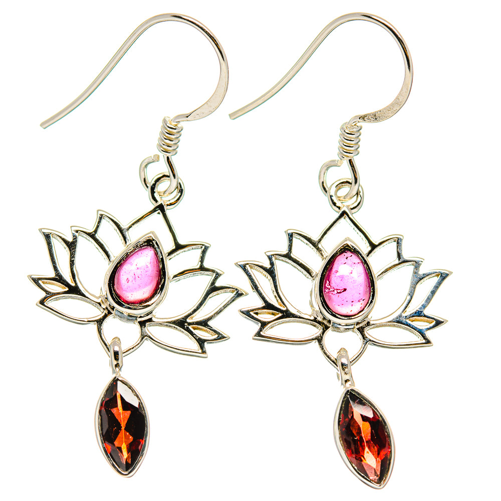 Garnet Earrings handcrafted by Anasilvercos - EARR425320 - Photo 2