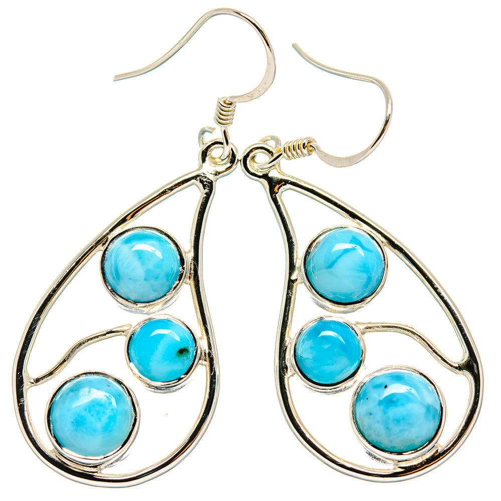 Larimar Earrings handcrafted by Anasilvercos - EARR425323 - Photo 2