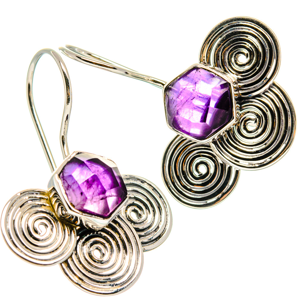Amethyst Earrings handcrafted by Anasilvercos - EARR425325 - Photo 2