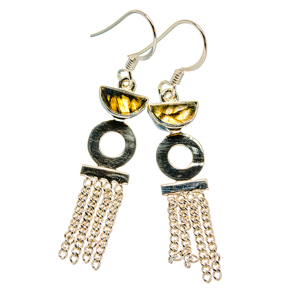 Labradorite Earrings handcrafted by Anasilvercos - EARR425331 - Photo 2