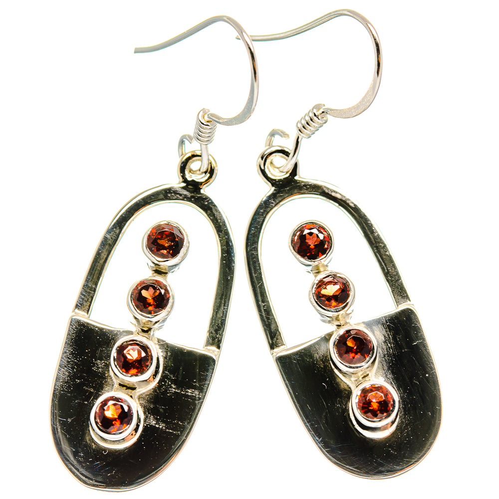 Garnet Earrings handcrafted by Anasilvercos - EARR425332 - Photo 2