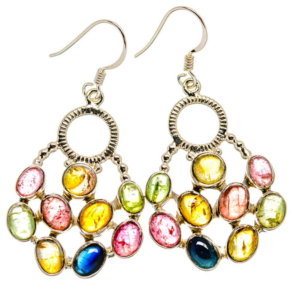 Tourmaline Earrings handcrafted by Anasilvercos - EARR425333 - Photo 2