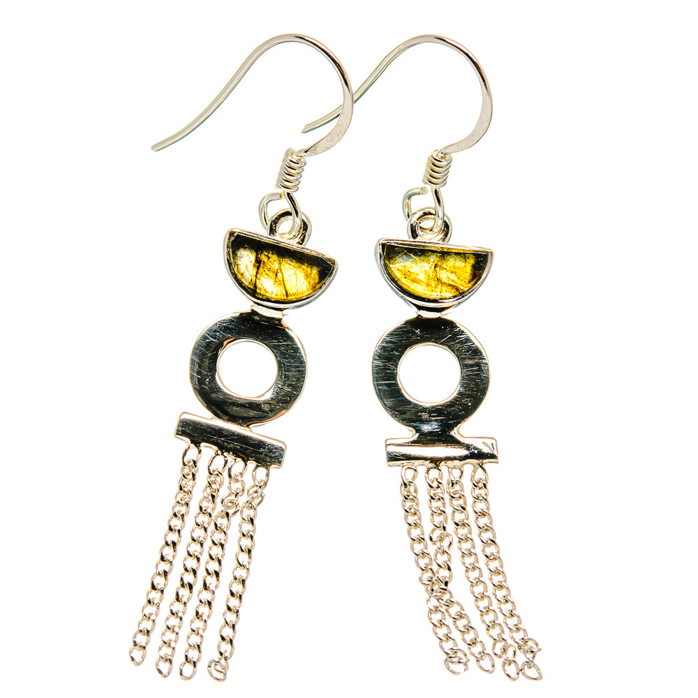 Labradorite Earrings handcrafted by Anasilvercos - EARR425334 - Photo 2