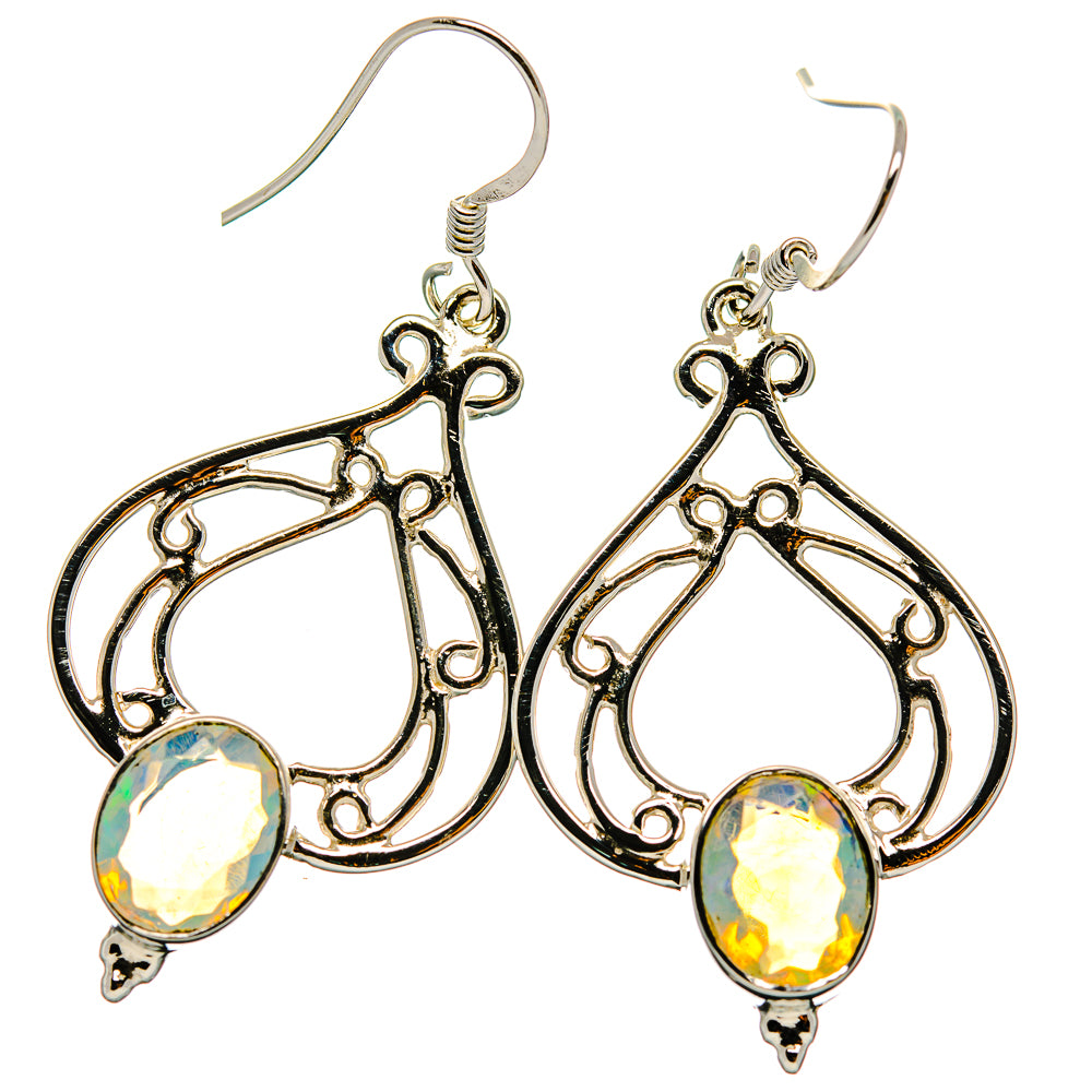Ethiopian Opal Earrings handcrafted by Anasilvercos - EARR425337 - Photo 2
