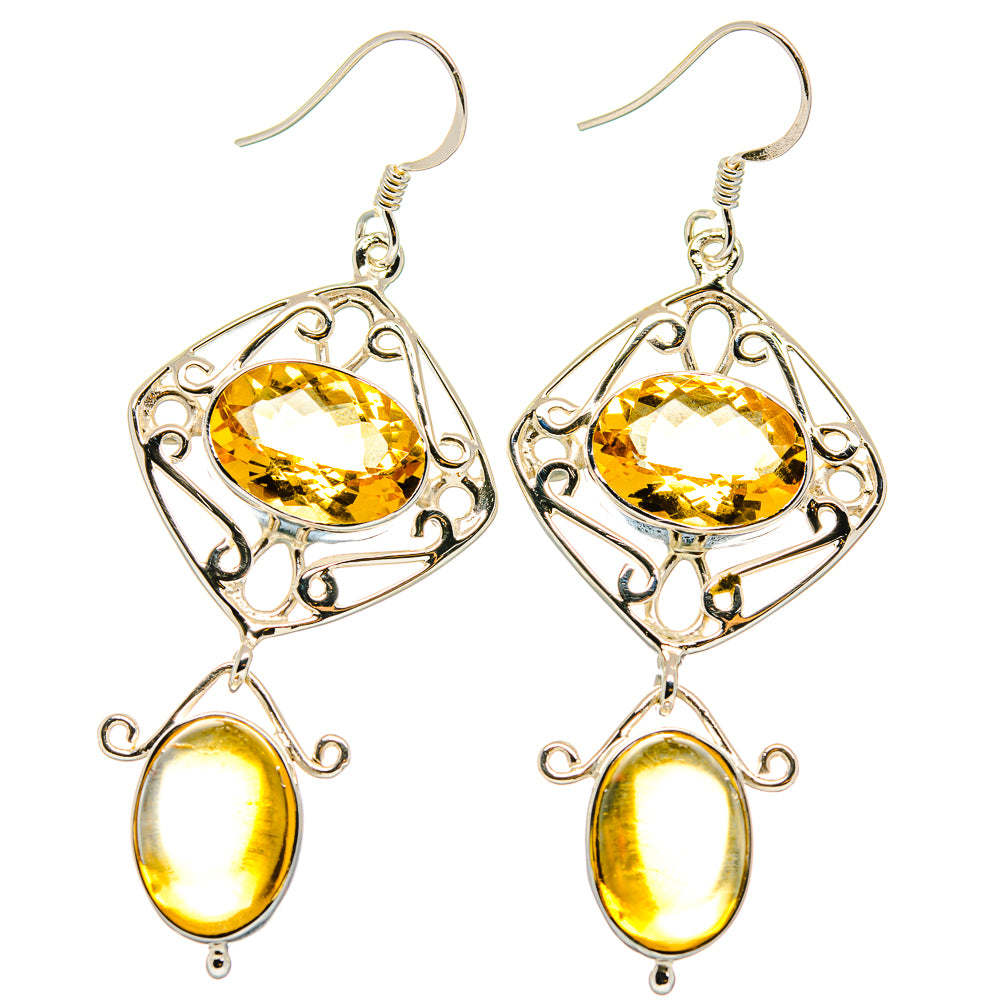 Citrine Earrings handcrafted by Anasilvercos - EARR425338 - Photo 2
