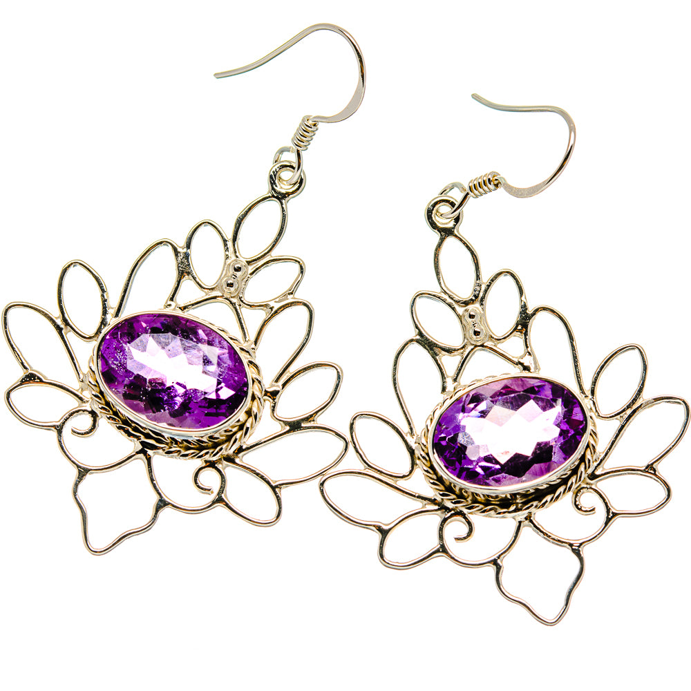 Amethyst Earrings handcrafted by Anasilvercos - EARR425343 - Photo 2
