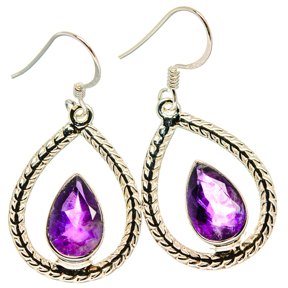 Amethyst Earrings handcrafted by Anasilvercos - EARR425347 - Photo 2