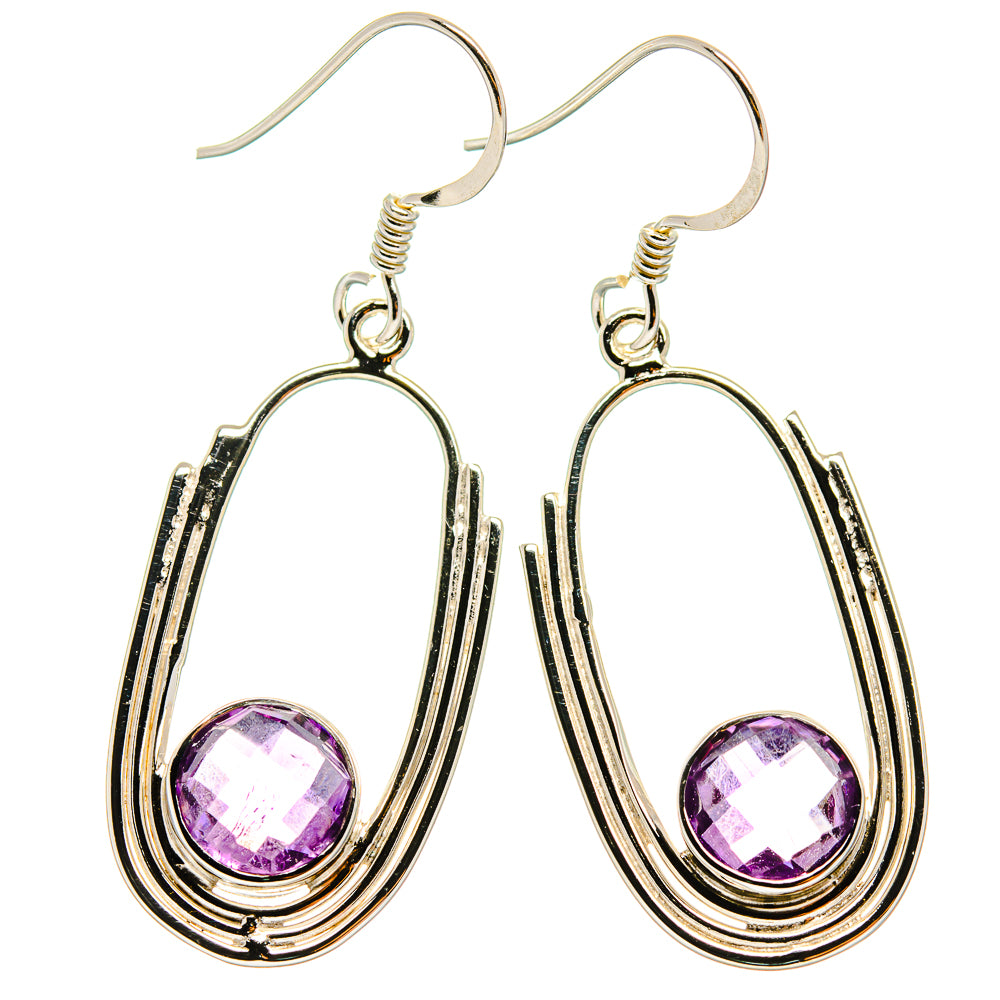 Amethyst Earrings handcrafted by Anasilvercos - EARR425370 - Photo 2