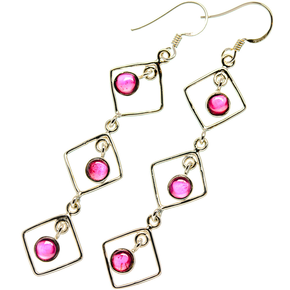 Garnet Earrings handcrafted by Anasilvercos - EARR425375 - Photo 2