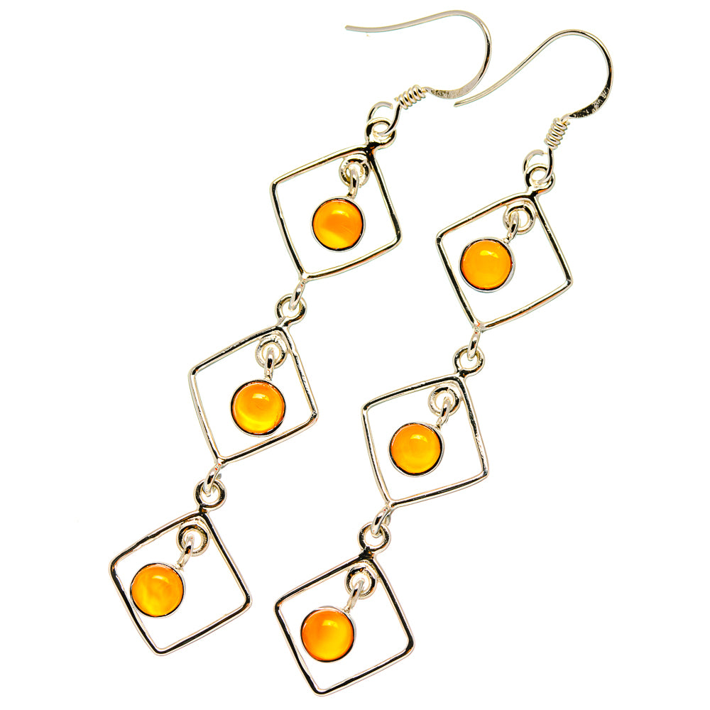 Carnelian Earrings handcrafted by Anasilvercos - EARR425377 - Photo 2