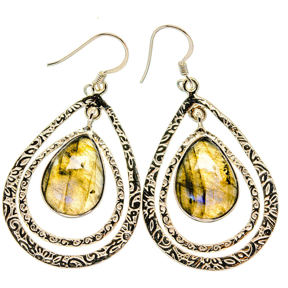 Labradorite Earrings handcrafted by Anasilvercos - EARR425381 - Photo 2