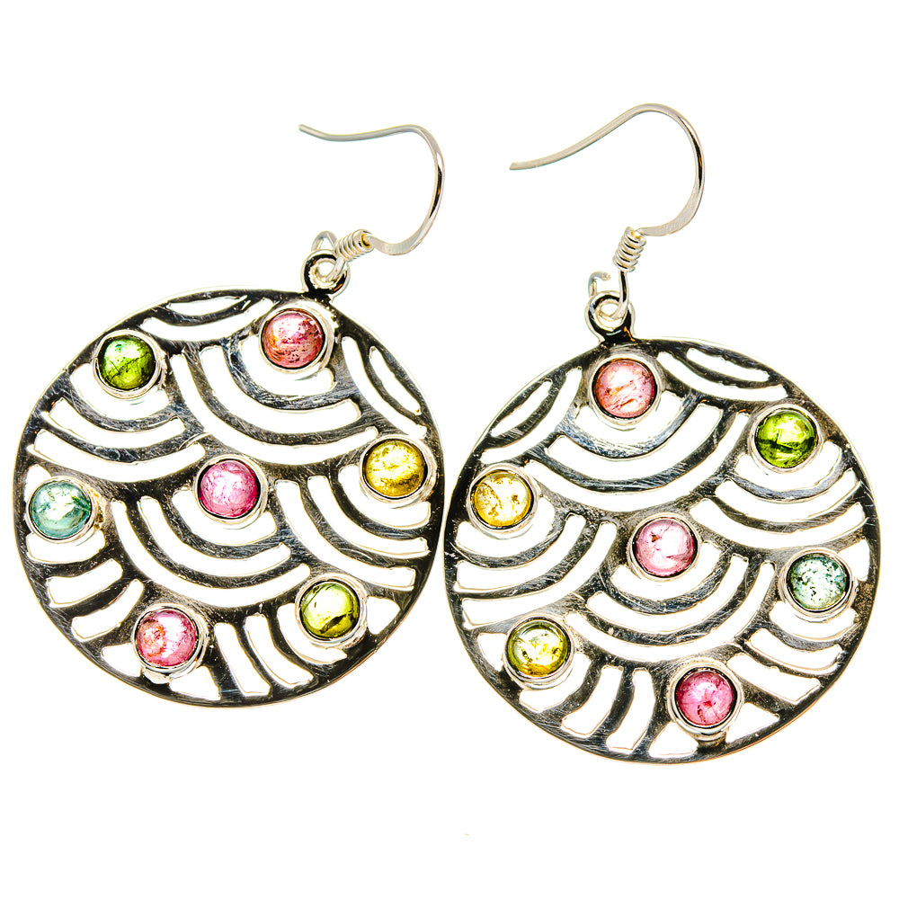 Tourmaline Earrings handcrafted by Anasilvercos - EARR425384 - Photo 2