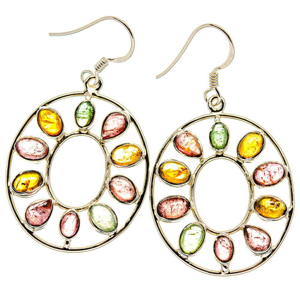 Tourmaline Earrings handcrafted by Anasilvercos - EARR425385 - Photo 2