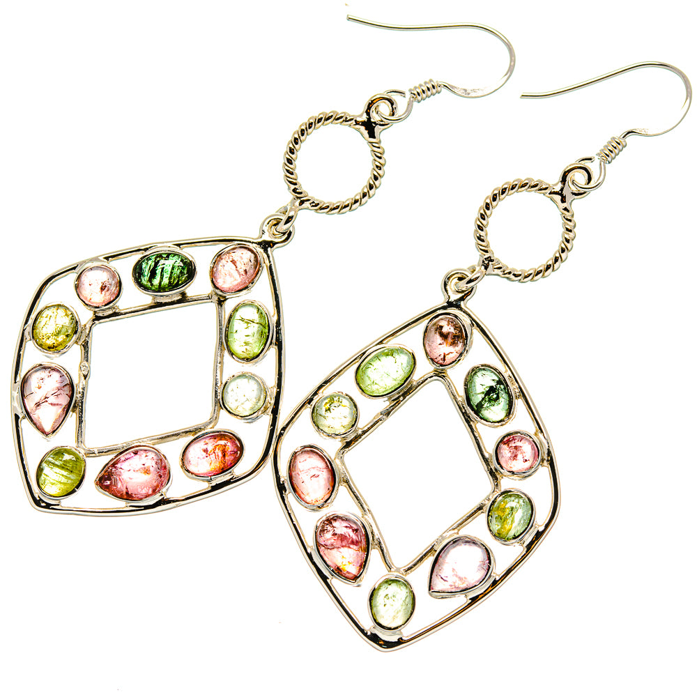 Tourmaline Earrings handcrafted by Anasilvercos - EARR425386 - Photo 2