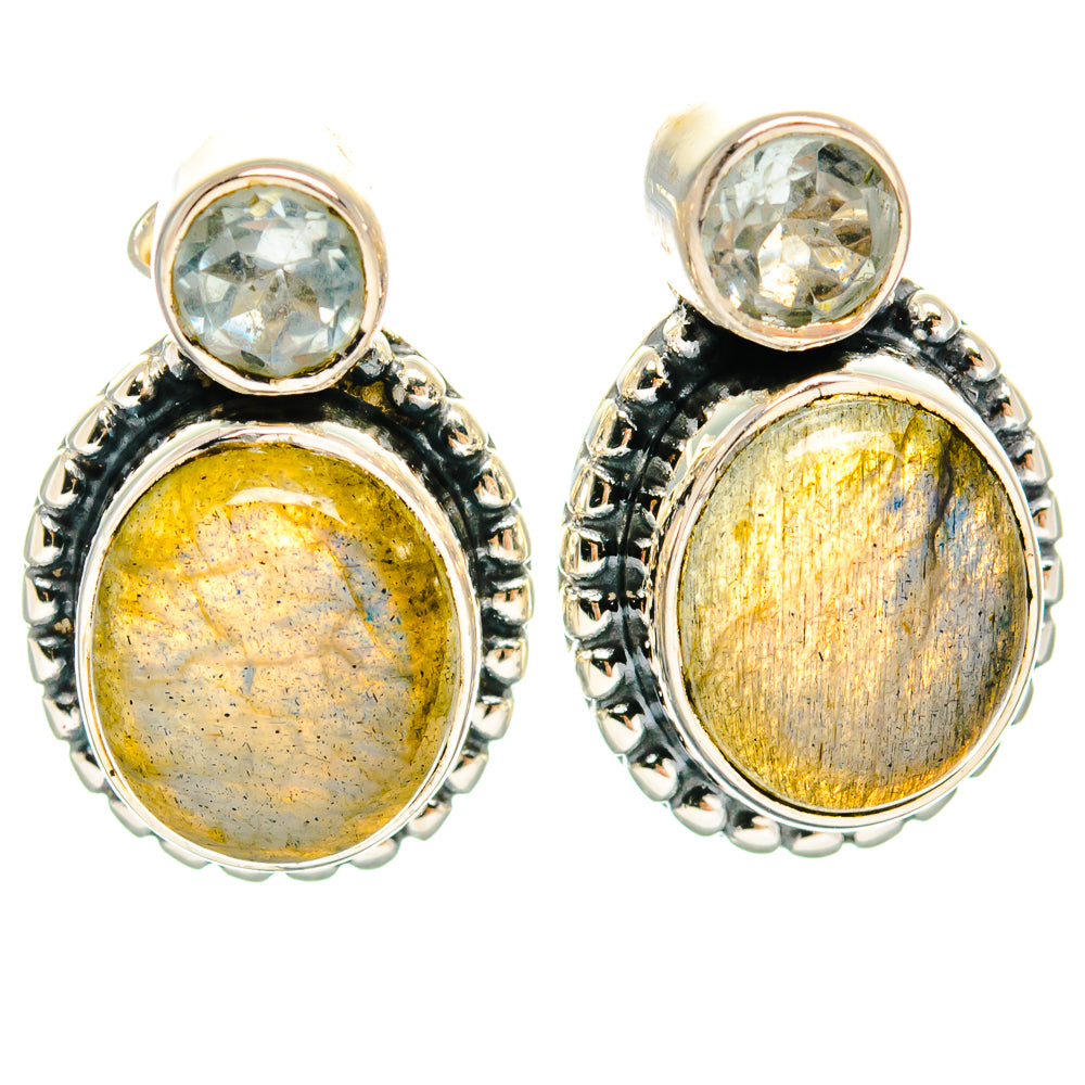 Labradorite Earrings handcrafted by Anasilvercos - EARR425389 - Photo 2