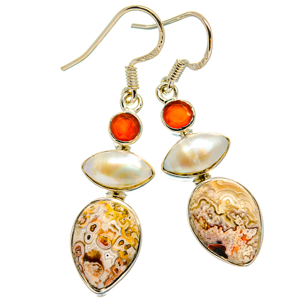 Ocean Jasper Earrings handcrafted by Anasilvercos - EARR425392 - Photo 2