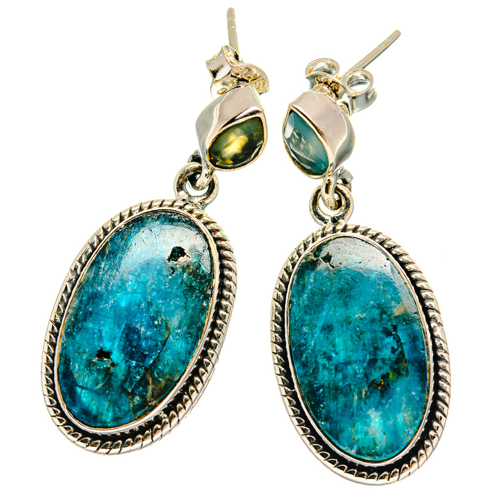 Apatite Earrings handcrafted by Anasilvercos - EARR425395 - Photo 2