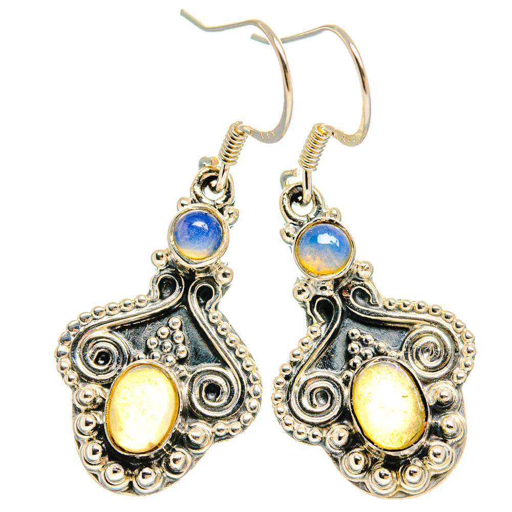 Ethiopian Opal Earrings handcrafted by Anasilvercos - EARR425398 - Photo 2
