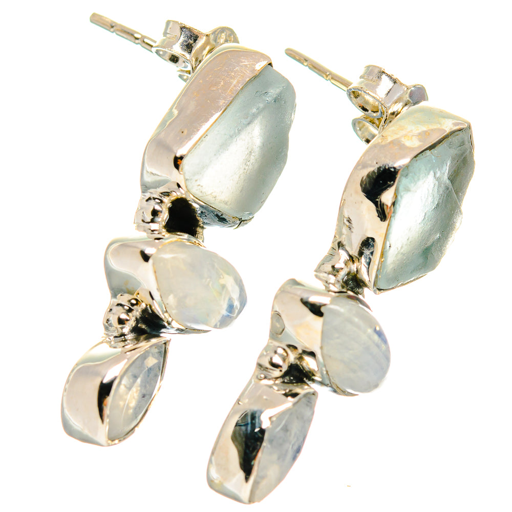 Aquamarine Earrings handcrafted by Anasilvercos - EARR425399 - Photo 2