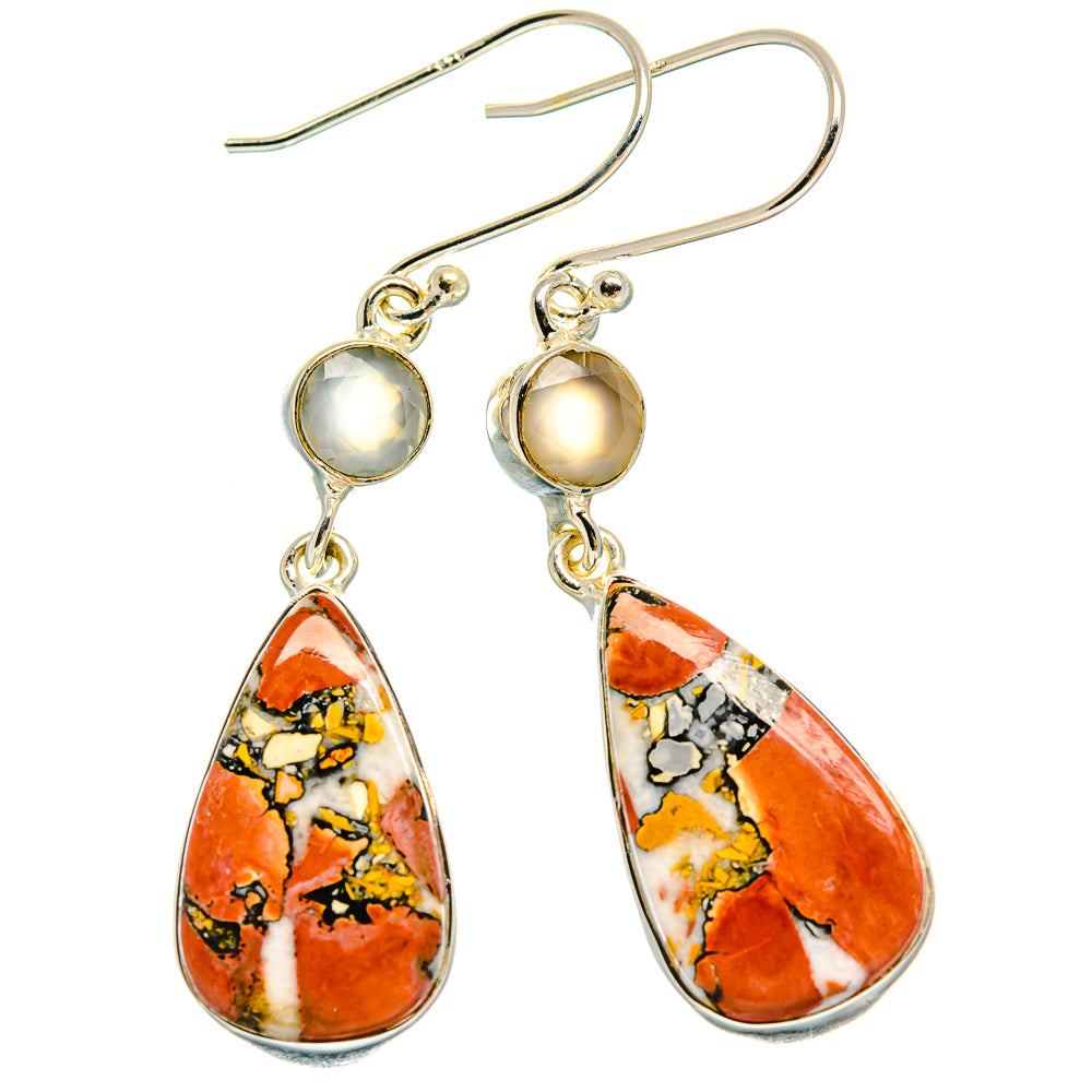 Brecciated Mookaite Earrings handcrafted by Anasilvercos - EARR425402 - Photo 2