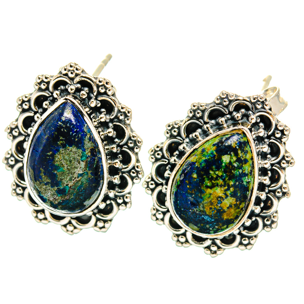 Azurite Earrings handcrafted by Anasilvercos - EARR425414 - Photo 2