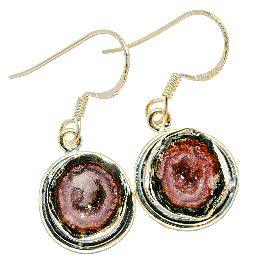 Coconut Geode Druzy Earrings handcrafted by Anasilvercos - EARR425417 - Photo 2