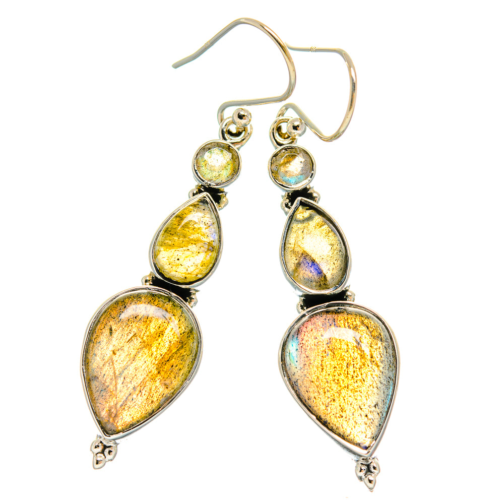 Labradorite Earrings handcrafted by Anasilvercos - EARR425426 - Photo 2
