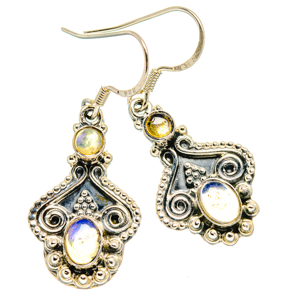 Ethiopian Opal Earrings handcrafted by Anasilvercos - EARR425441 - Photo 2